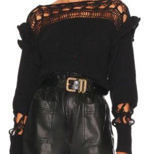 REVOLVE Line & Dot Lila Sweater - Black